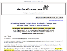 Tablet Screenshot of getgoodgrades.com